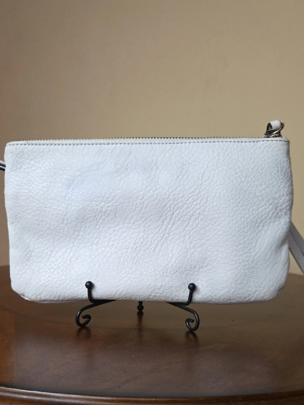 JUICY COUTURE White And Gray Wristlet Clutch Wallet Bag